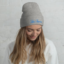 Load image into Gallery viewer, &#39;Lulu&#39;s Luxuries&#39; Blue Logo Cuffed Beanie
