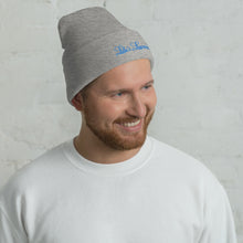 Load image into Gallery viewer, &#39;Lulu&#39;s Luxuries&#39; Blue Logo Cuffed Beanie
