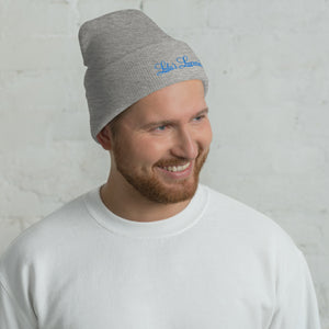 'Lulu's Luxuries' Blue Logo Cuffed Beanie