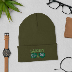 'Lucky Dude' Cuffed Beanie