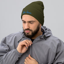 Load image into Gallery viewer, &#39;Lulu&#39;s Luxuries&#39; Blue Logo Cuffed Beanie
