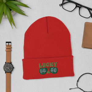 'Lucky Dude' Cuffed Beanie