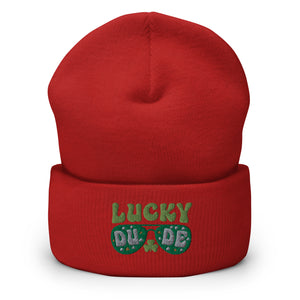 'Lucky Dude' Cuffed Beanie