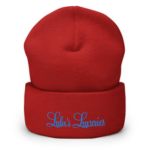 Load image into Gallery viewer, &#39;Lulu&#39;s Luxuries&#39; Blue Logo Cuffed Beanie
