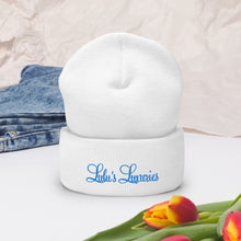 Load image into Gallery viewer, &#39;Lulu&#39;s Luxuries&#39; Blue Logo Cuffed Beanie
