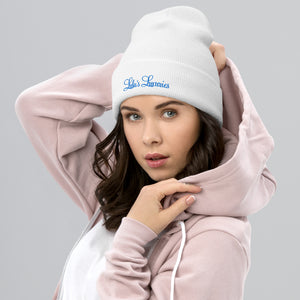 'Lulu's Luxuries' Blue Logo Cuffed Beanie