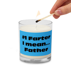 #1 Farter I Mean... Father Glass Jar Soy Wax Candle