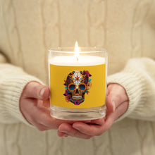 Load image into Gallery viewer, &#39;Dia De Los Muertos&#39; Glass Jar Soy Wax Candle
