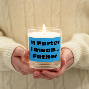 #1 Farter I Mean... Father Glass Jar Soy Wax Candle