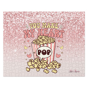 'You Make My Heart Pop Popcorn' Jigsaw Puzzle