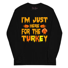 Load image into Gallery viewer, &#39;I&#39;m Just Here For The Turkey&#39; Men’s Long Sleeve Shirt
