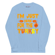 Load image into Gallery viewer, &#39;I&#39;m Just Here For The Turkey&#39; Men’s Long Sleeve Shirt
