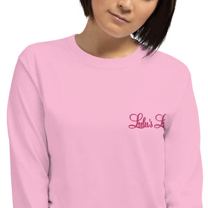 'Lulu's Luxuries' Embroidered Adult Long Sleeve Shirt