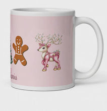 Load and play video in Gallery viewer, &#39;Pink Christmas Wonderland&#39; Mug
