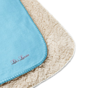 'On Lake Time' Sherpa Blanket