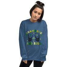 Load image into Gallery viewer, &#39;Shamrock &amp; Roll&#39; Unisex Sweatshirt
