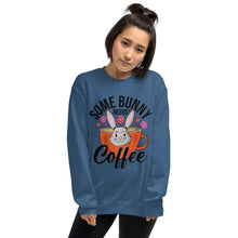 Load image into Gallery viewer, &#39;Some Bunny Needs Coffee&#39; Unisex Sweatshirt
