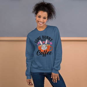 'Some Bunny Needs Coffee' Unisex Sweatshirt