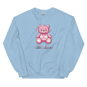 'Always Be Positive Pink Teddy Bear' Unisex Sweatshirt