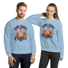 Load image into Gallery viewer, &#39;Some Bunny Needs Coffee&#39; Unisex Sweatshirt
