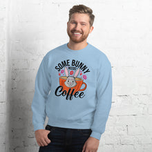 Load image into Gallery viewer, &#39;Some Bunny Needs Coffee&#39; Unisex Sweatshirt
