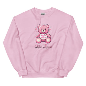 'Always Be Positive Pink Teddy Bear' Unisex Sweatshirt