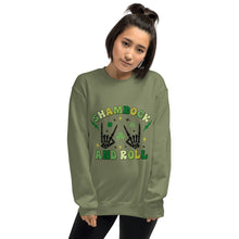 Load image into Gallery viewer, &#39;Shamrock &amp; Roll&#39; Unisex Sweatshirt
