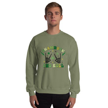 Load image into Gallery viewer, &#39;Shamrock &amp; Roll&#39; Unisex Sweatshirt
