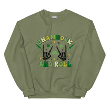 Load image into Gallery viewer, &#39;Shamrock &amp; Roll&#39; Unisex Sweatshirt
