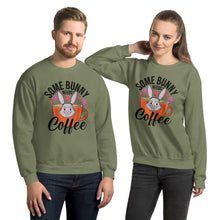 Load image into Gallery viewer, &#39;Some Bunny Needs Coffee&#39; Unisex Sweatshirt
