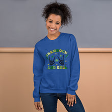 Load image into Gallery viewer, &#39;Shamrock &amp; Roll&#39; Unisex Sweatshirt
