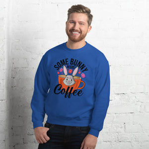 'Some Bunny Needs Coffee' Unisex Sweatshirt