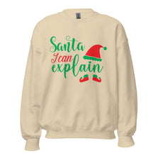 Load image into Gallery viewer, &#39;Santa, I Can Explain&#39; Unisex Sweatshirt
