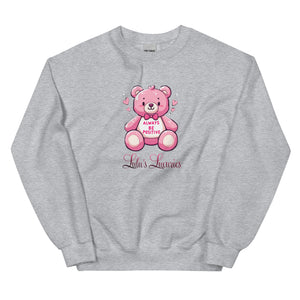 'Always Be Positive Pink Teddy Bear' Unisex Sweatshirt