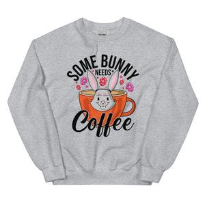 'Some Bunny Needs Coffee' Unisex Sweatshirt