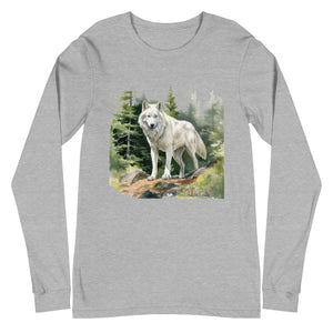 'Wolf In The Woods' Unisex Long Sleeve Tee