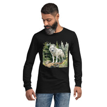 Load image into Gallery viewer, &#39;Wolf In The Woods&#39; Unisex Long Sleeve Tee
