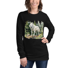 Load image into Gallery viewer, &#39;Wolf In The Woods&#39; Unisex Long Sleeve Tee
