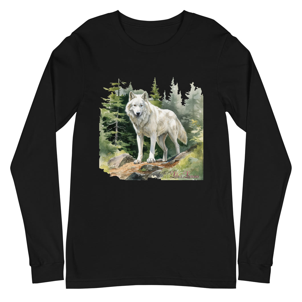 'Wolf In The Woods' Unisex Long Sleeve Tee