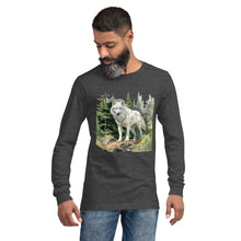 Load image into Gallery viewer, &#39;Wolf In The Woods&#39; Unisex Long Sleeve Tee
