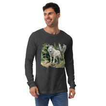 Load image into Gallery viewer, &#39;Wolf In The Woods&#39; Unisex Long Sleeve Tee
