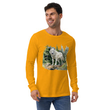 Load image into Gallery viewer, &#39;Wolf In The Woods&#39; Unisex Long Sleeve Tee
