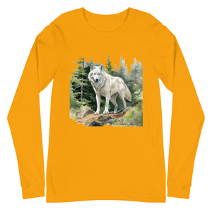 'Wolf In The Woods' Unisex Long Sleeve Tee