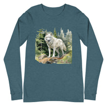 Load image into Gallery viewer, &#39;Wolf In The Woods&#39; Unisex Long Sleeve Tee
