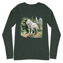 Load image into Gallery viewer, &#39;Wolf In The Woods&#39; Unisex Long Sleeve Tee
