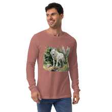 Load image into Gallery viewer, &#39;Wolf In The Woods&#39; Unisex Long Sleeve Tee
