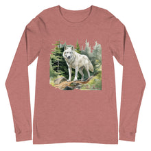 Load image into Gallery viewer, &#39;Wolf In The Woods&#39; Unisex Long Sleeve Tee
