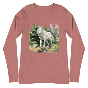 'Wolf In The Woods' Unisex Long Sleeve Tee