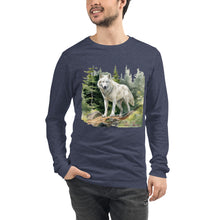 Load image into Gallery viewer, &#39;Wolf In The Woods&#39; Unisex Long Sleeve Tee
