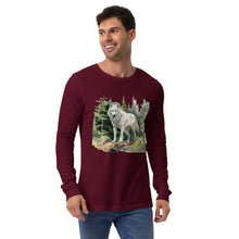 Load image into Gallery viewer, &#39;Wolf In The Woods&#39; Unisex Long Sleeve Tee
